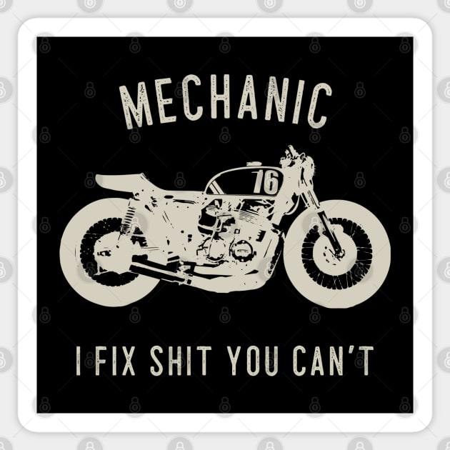 Mechanic Sticker by Stylecombinator